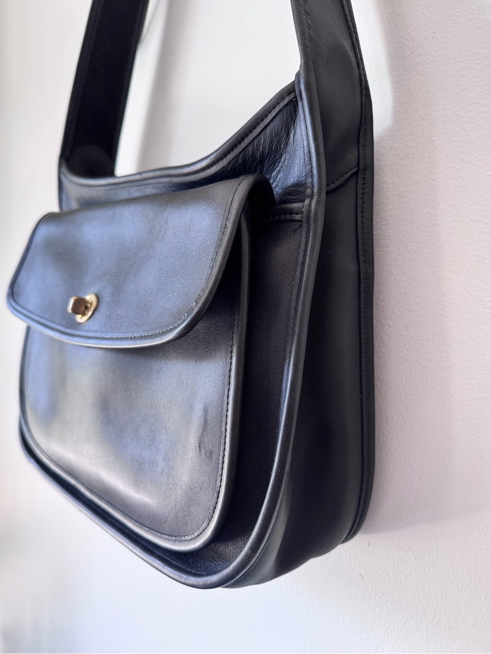 Vintage Coach Taft Navy Blue - Picture 4 of 9